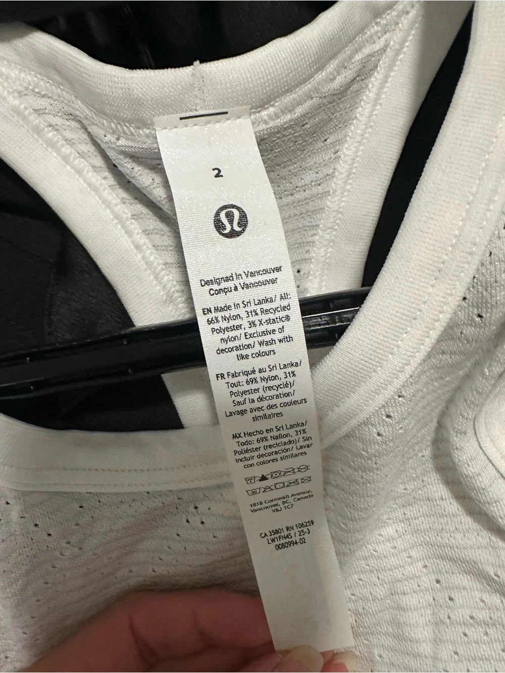 lululemon Swiftly Tech Cropped Round-Neck Tank 2.0 DXWT 2 - Picture 5 of 5